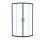 NES Home Saturn 800 x 800 Black Quadrant Corner Shower Enclosure 4