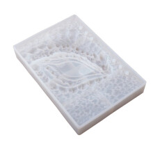(1 White) Creative Dragon Eye Notebook Cover Epoxy Resin Casting Mold DIY Silicone Book Shell Mirror Leather Case Mould Binder Rings Paper