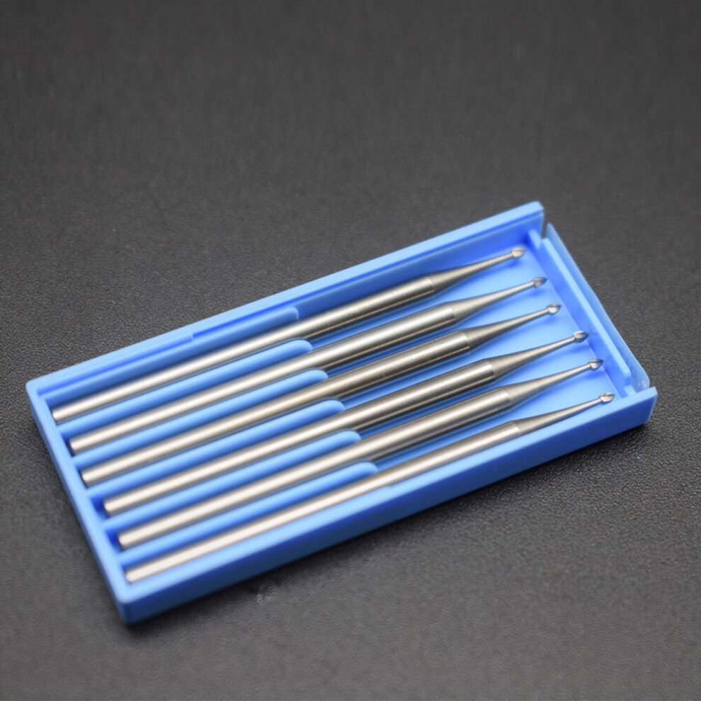 1Mm Steel Burs Series Bearing Cutters Carbide Tools 2.35Mm Shank 6Pcs /Lot 885487160948