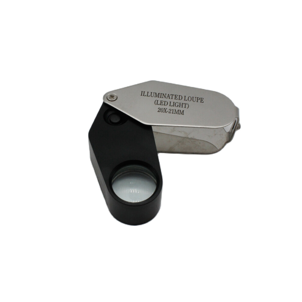 Light 20X Jewelry Magnifier With Portable Handheld Loupe Pocket Magnifying Glass Jewelry Tools