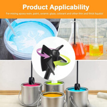 10Pcs Epoxy Mixer For Resin, Reusable Paint Mixer Paddle Resin Mixer Paddle Drill Paddles For Drilling Mixing Epoxy