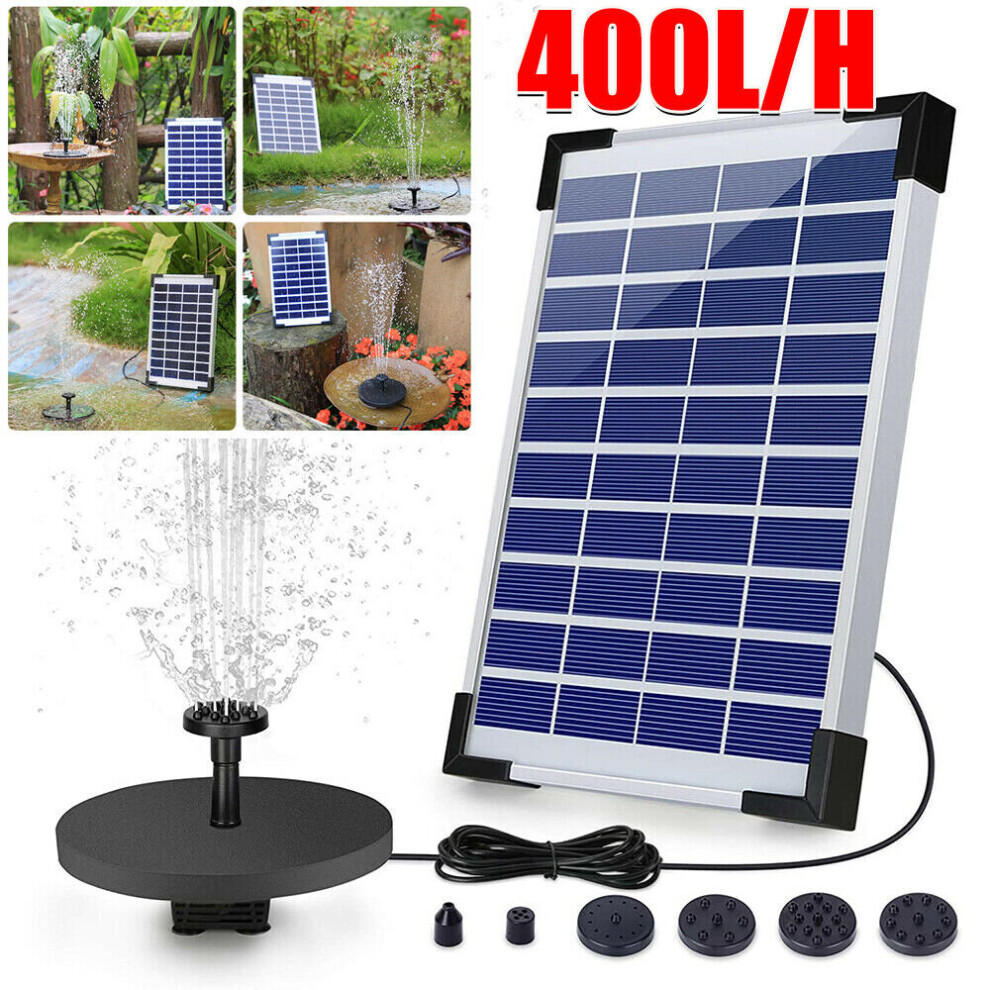 5W Solar Panel Powered Water Pump Garden Pool Pond Aquarium Fountain
