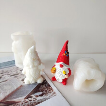 Gnome Silicone Mould Valentines Couples Dwarf Plaster Silicone Mold Old Man Ornaments Mold for DIY Crafts