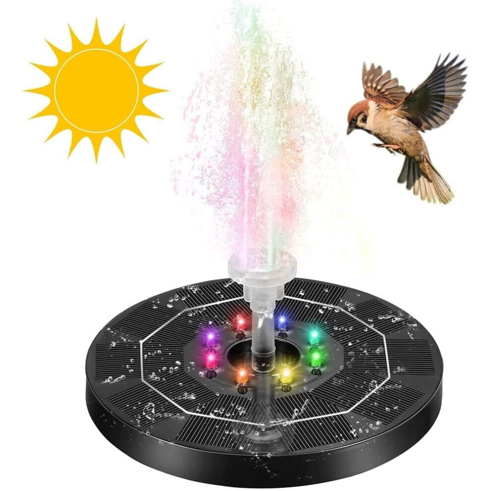 Solar Fountain Pump Water Feature Garden Pool Bird Bath Pond Outdoor
