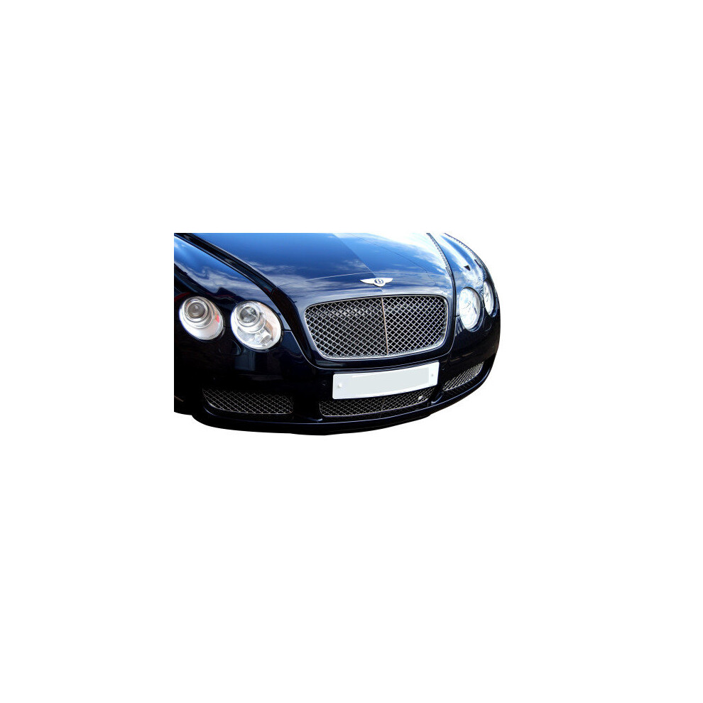 (Silver) Bentley Continental Gt Lower Grille (Grill) Set (2003 To 2007) Silver 5060448590018