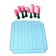 7Pcs Chess Board Chess Piece Silicone Resin Mold Chess Board Molds Silicone Mold