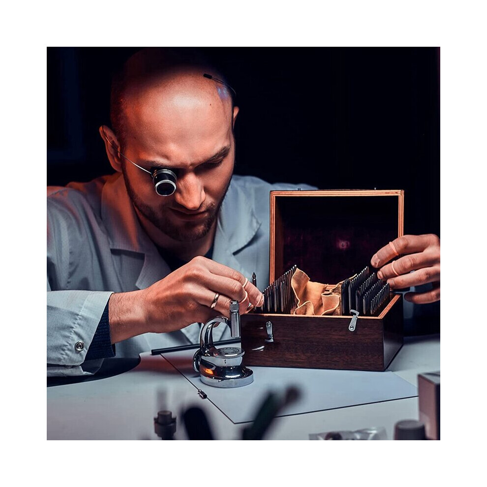 5 Pcs Jewelers Loupe Portable Monocular Magnifier 10X 20X Eye Loop Magnifying Glass Monocle For Magnifier Lens Watch