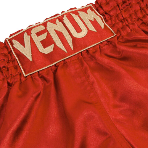(Large ) VENUM CLASSIC MUAY THAI SHORTS - RED 2