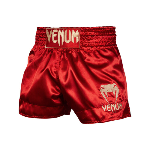 (Large ) VENUM CLASSIC MUAY THAI SHORTS - RED