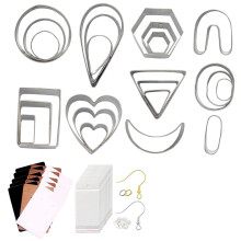 More Shape Clay Cutter for Jewelry DIY Earring Dangle Cutting Mold Pottery Ceramic Polymer Clay