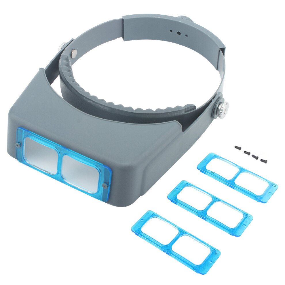 Headband Magnifier Binocular Magnifying with 1.5X2X2.5X3.5X Loupe Glass Jeweler Magnifier Eye Glasses Repair Reading Magnifier