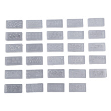 69HB 30 Styles DIY 3D Acrylic Nail Art Tool Silicone Carved Mold Template Mould Kit