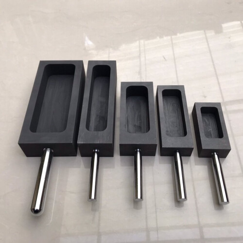 Square Graphite Crucible Hot High 1kg Graphite Ingot Mold For Melting With Handle 2