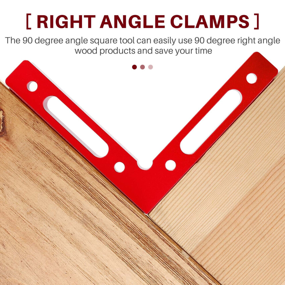 2 Pcs Aluminium Alloy Positioning Squares Right Angle Woodworking Carpenter Tool Clamping Square 885487205335