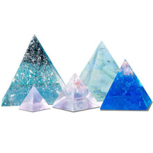5-Piece 3D Pyramid Silicone Mould Set for Crystal Resin Casting – Five Sizes for Jewelry Making