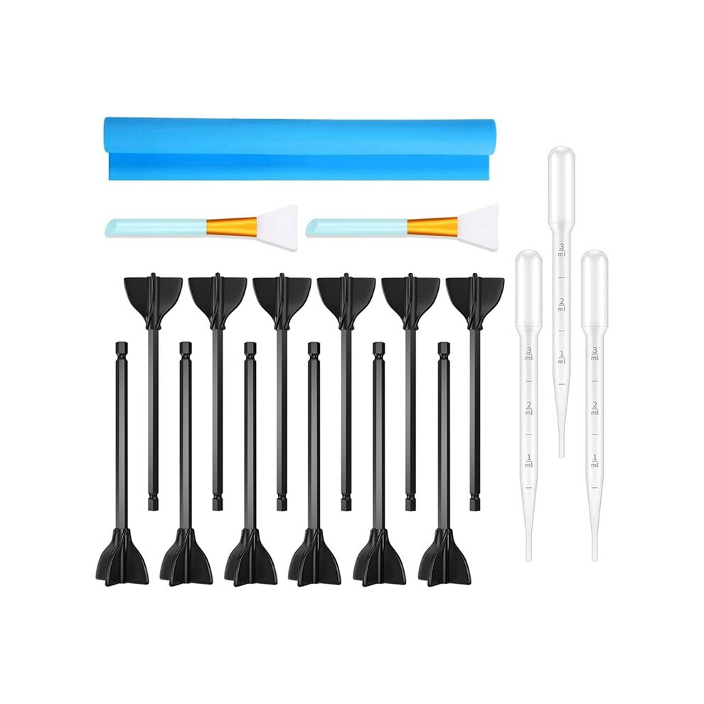 Resin Agitator Paddle Epoxy Mixer, Paint Mixer For Drill, Paint Stirrer Drill Attachment For Resin, Silicone Mixing 885487214344