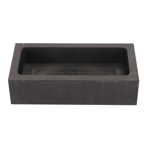 Rectangular Graphite Ingot Mold High Purity Metal Melting Mould Heat Resistant for Casting 1700g 2
