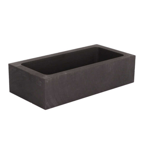 Rectangular Graphite Ingot Mold Rapid Cooling High Strength High Purity Metal Melting Mould for Casting 1700g