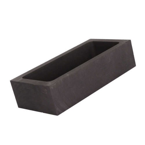 Rectangular Graphite Ingot Mold Rapid Cooling High Strength High Purity Metal Melting Mould for Casting 1700g 1