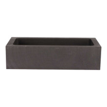 Rectangular Graphite Ingot Mold High Purity Metal Melting Mould Heat Resistant for Casting 1700g