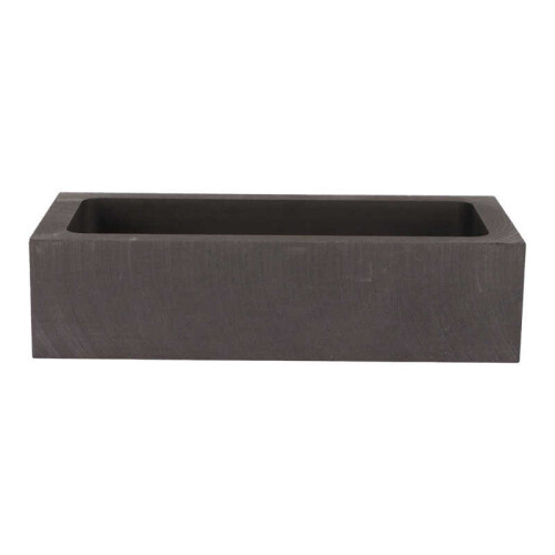 Rectangular Graphite Ingot Mold High Purity Metal Melting Mould Heat Resistant for Casting 1700g