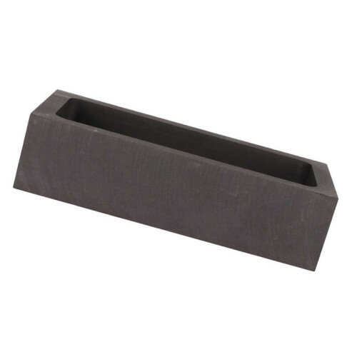 Rectangular Graphite Ingot Mold Metal Melting Mould High Strength High Purity High Density for Casting 1700g 2