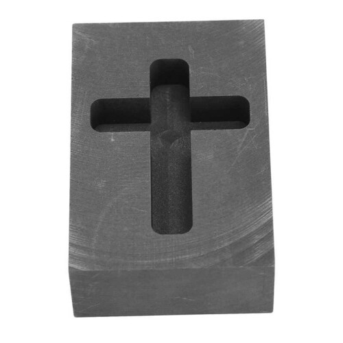 Graphite Casting Mold Cruciate Shaped Graphite Ingot Mold Ensure Purity for Metal 2