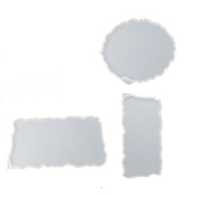 3Pcs Big Rectangle Round Plate Resin Mold Kit Silicone Oversized Fruit Disc Tray Resin Mold Clear Art Crafts