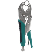 LUWEI 24Cm Locking Pliers Ground Mouth Straight Jaw Lock Vise Grip Clamp Hand Tools