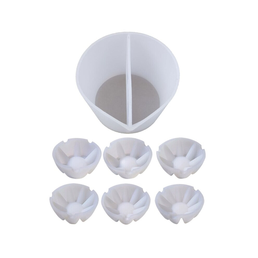 Silicone Split Cup 2/3/4/5 Chambers Reusable Silicone Pouring Divided Cups For Fluid Art Acrylic Paint Resin Diy Making Tools 885487222219