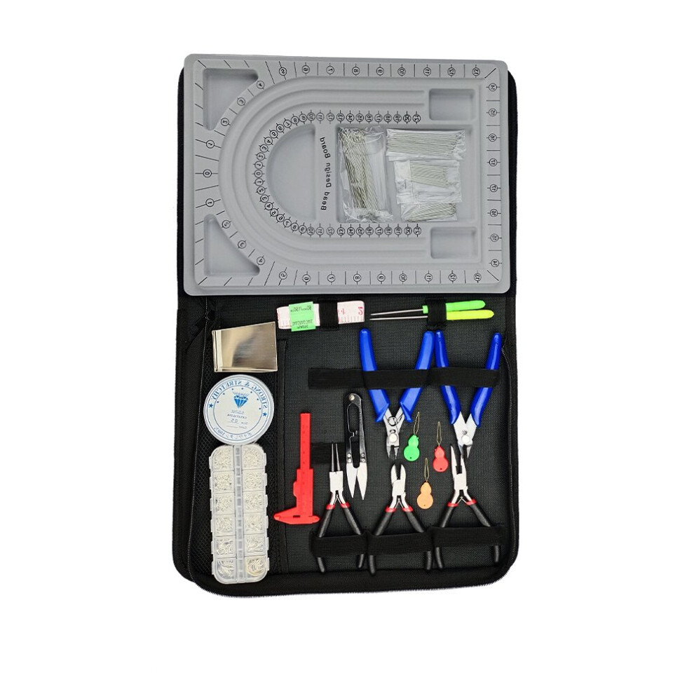 Jewelry Making Supplies Kit with Jewelry Wires and Jewelry Findings Starter Kit Jewelry Beading Making And Repair Tools Kit