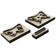 R58E 3Pcs Butterfly Wooden Die Cutting Leather Mold Swallowtail Cutting Mold Scrapbook Embossing Jewelry DIY Leather Crafts