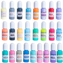 24 Colors Epoxy UV Resin Pigment Opaque Liquid Epoxy UV Resin Dye Resin Colorant