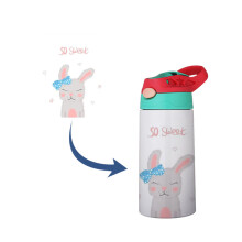 Personalised children DIY photo children's kids water bottle 350ml Straight Children Bottle