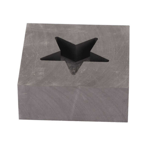 Graphite Ingot Mold Melting Casting Mould Star Shape Withstand 2000 ? for Copper for Silver for Making Trinkets