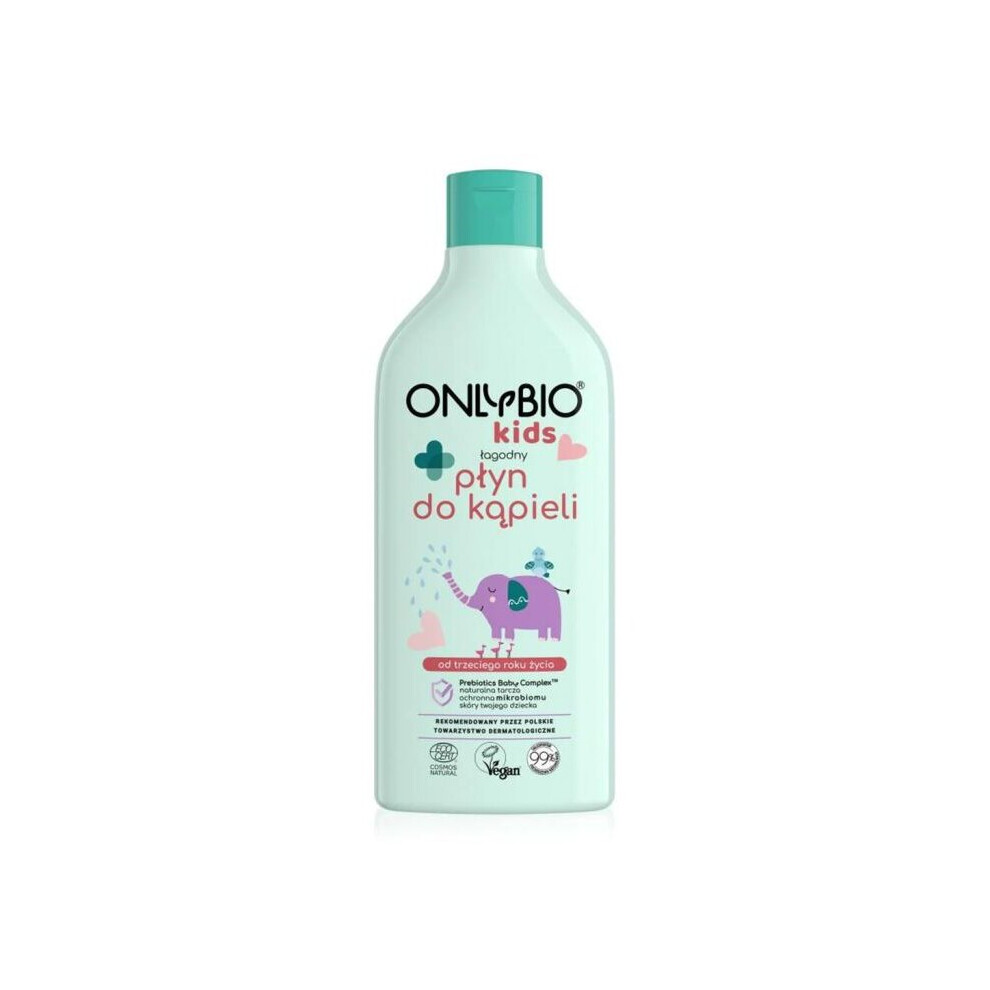 OnlyBio Kids Gentle Bubble Bath For 3+Year Old Kids 500ml