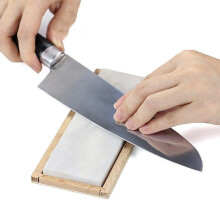 Jewelry Diamond Sharpening Stone Sharpener Whetstone Professional Grindstone Wood Base Non-slip Angle Guide Polishing Set