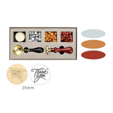 DIY Wax Seal Kit Detachable Stamp Spoon Set Box Sealing Beads Retro Wax Seal Melting Furnace Envelope Wedding Invitation S