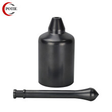 High Purity Induction Melting Isostatic Graphite Crucible With Stopper KT17, Good Casting Graphite Smelting Cup