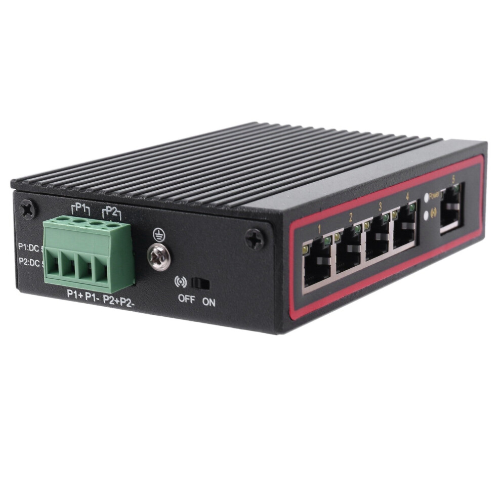 5-Port Rj45 10/100M Ethernet Desktop Switch Network Laptop Din Rail Type 885487253640