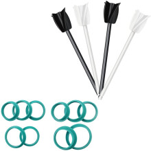 4 Pcs Epoxy Mixer Attachment Bundle With 10Pcs Silicone Tumbler Shields For Epoxy Tumbler, For Tumbler Turner
