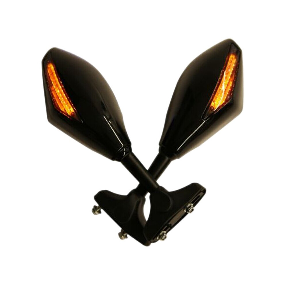 Motorcycle Led Rearview Mirror With For Yzf R1 R6 Fz1 Fz6 600R R3 Light 885487258065