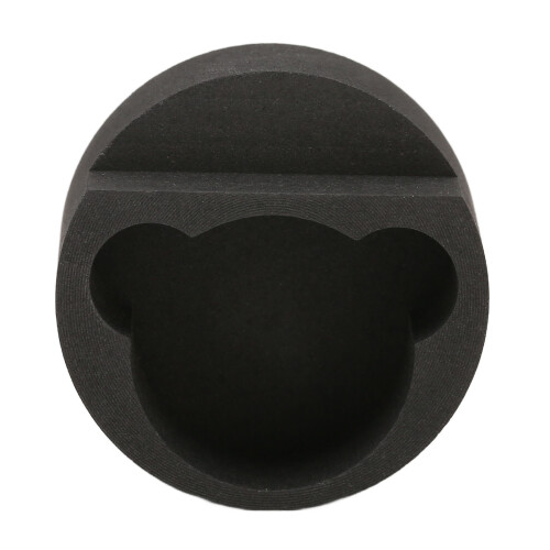 Graphite Casting Mold Professional Bear Shaped Ingot Casting Refining Mould for Melting Silver Metal x