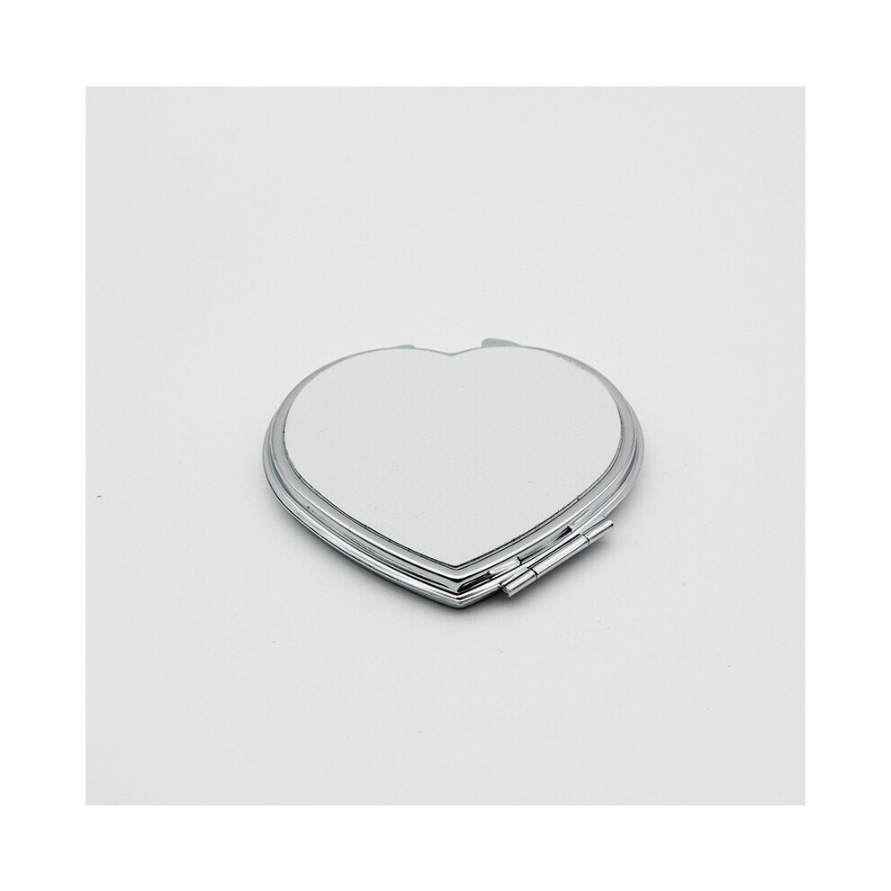 Sublimation Blank Mirror Metal Makeup Mirror Heat Transfer Folding Makeup Mirror Holiday Gift 8pcs/Lot