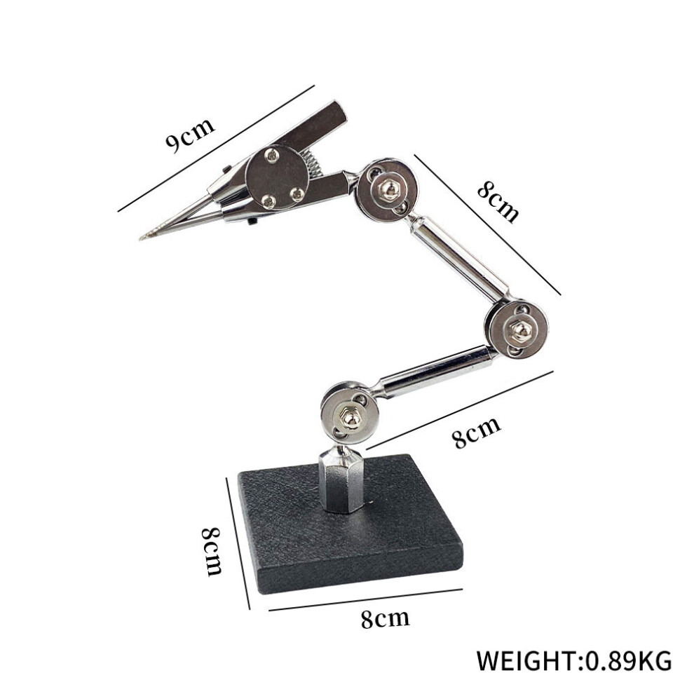 Adjustable Jewelry Auxiliary Welding Fixture Clip Third Hand Soldering Iron Clamp Tweezers Pick Up Helping Stand For Silver 885487265353
