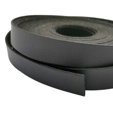 (Black-20mm) 5 Yard 25mm/1 Inch Faux Suede Leather Cords PU Leather Band Soft Microfiber