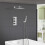 NES Home Olive 3 Way Square Concealed Thermostatic Hand Held Bath Shower 300 Slim Head 3