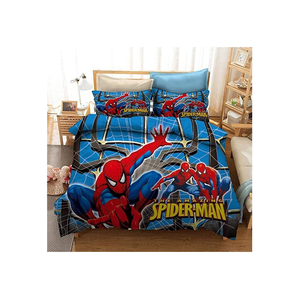 (Style 14, Double) Spider-Man Bedding Single Double King Duvet Cover