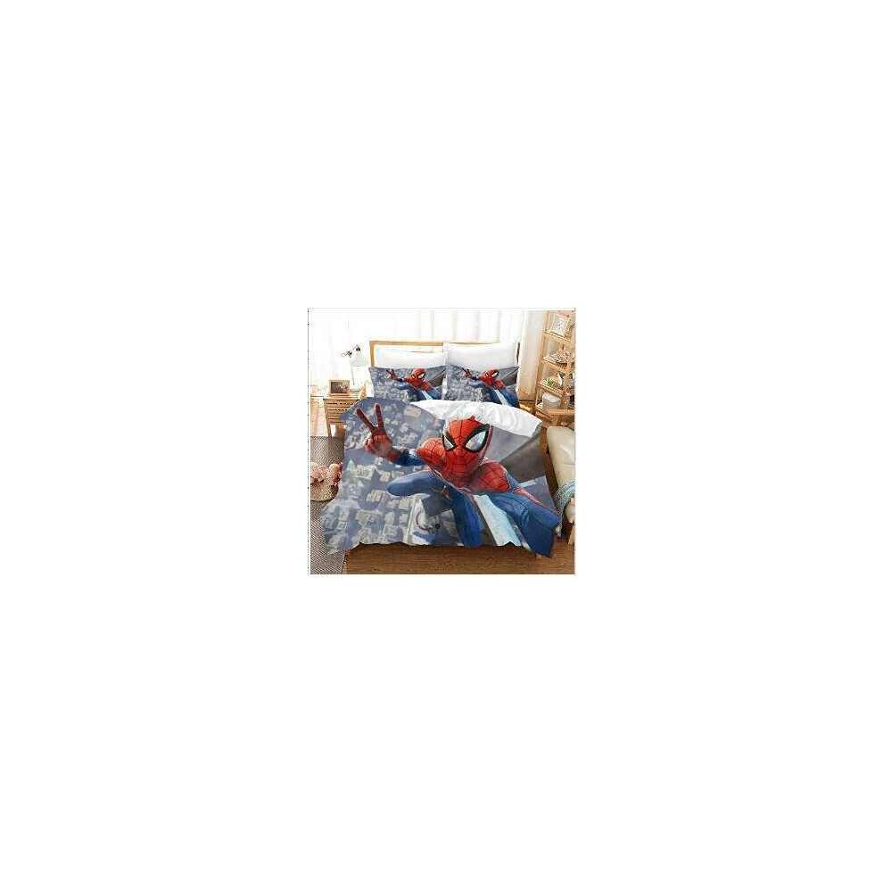 Xcsgsra (Style 08, King) Spider-Man Bedding Single Double King Duvet Cover