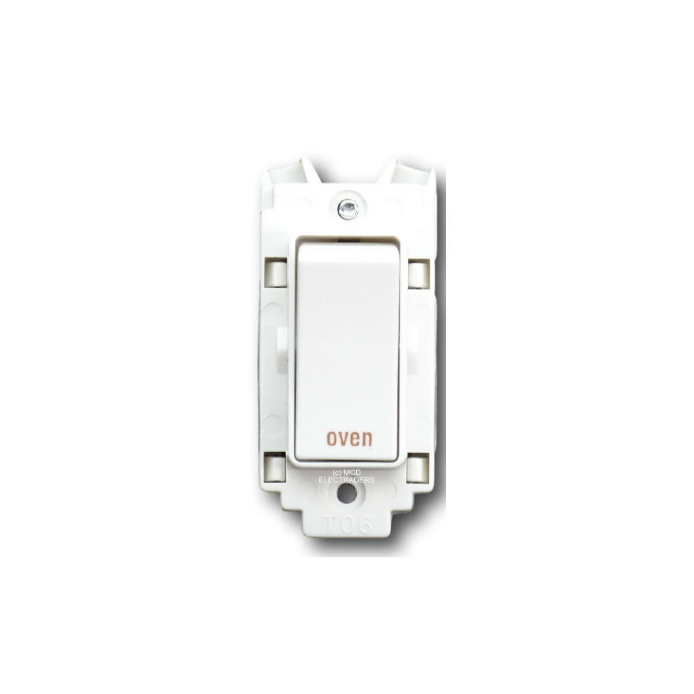 Crabtree 4460/Ov Grid Switch 20A Dp Marked "Oven" 5017399436124